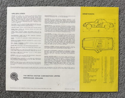 1967 MG MGB Brochure - Image 8