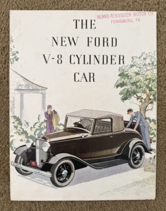 1932 Ford V8 Model 18 Range Brochure