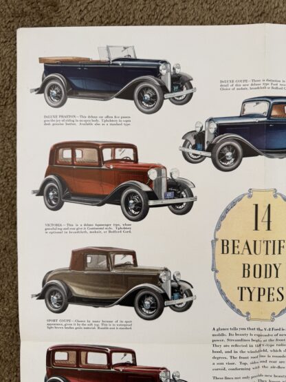 1932 Ford V8 Model 18 Range Brochure - Image 4