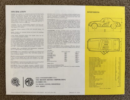 1966 MG MGB Brochure - Image 8