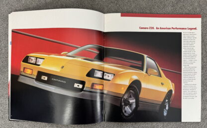 1986 Chevrolet Camaro Brochure - Image 4