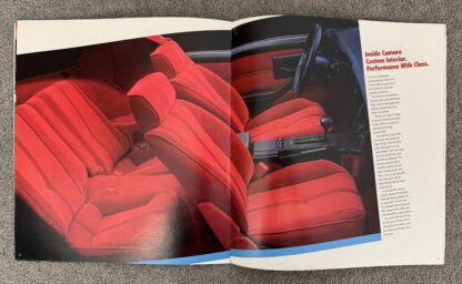 1986 Chevrolet Camaro Brochure - Image 7