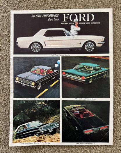 1964 Ford Range Brochure Mustang, Falcon, Thunderbird, Galaxie, Fairlane
