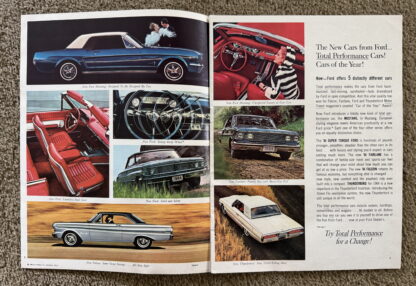 1964 Ford Range Brochure Mustang, Falcon, Thunderbird, Galaxie, Fairlane - Image 2