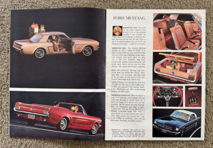 1964 Ford Range Brochure Mustang, Falcon, Thunderbird, Galaxie, Fairlane - Image 3