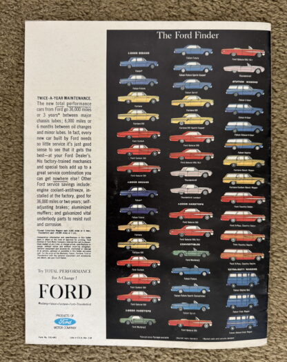 1964 Ford Range Brochure Mustang, Falcon, Thunderbird, Galaxie, Fairlane - Image 9