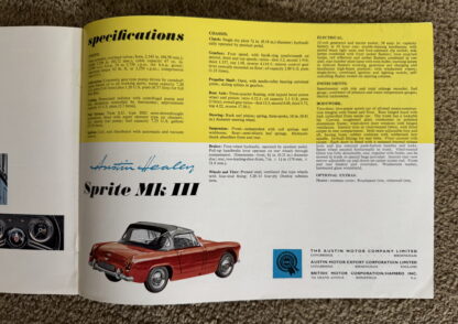 1965 Austin Healey Sprite Brochure - Image 10