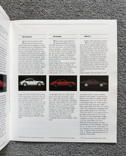 1987 Porsche Range Brochure, 924, 944, 911 928 - Image 13