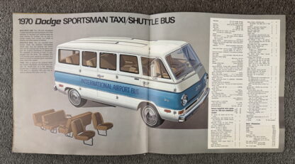 1970 Dodge Taxi Fleet Brochure Polara, Coronet, Sportsman - Image 3