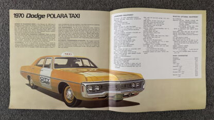 1970 Dodge Taxi Fleet Brochure Polara, Coronet, Sportsman - Image 4