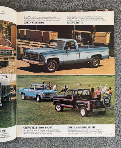 1977 Chevrolet Pickup Brochure C10, C20, C30, K10/20/30, Fleetside, Stepside - Image 6