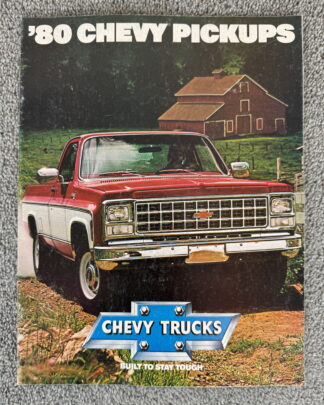 1980 Chevrolet Pickup Brochure C10, C20, C30, K10/20/30, Fleetside, Stepside