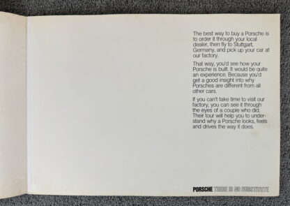 1975 Porsche 911 Range Full Brochure - Image 2
