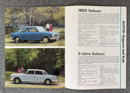 1968 Austin Range Brochure Mini, Cooper, A60, 1100, 1300, 1800, 3 litre - Image 6