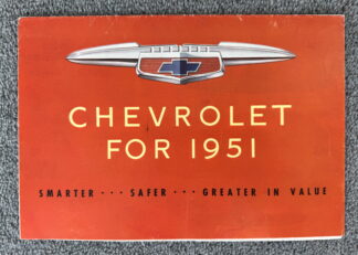 1951 Chevrolet Range Bel Air, Styleline, Fleetline Brochure