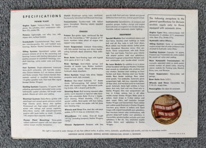1951 Chevrolet Range Bel Air, Styleline, Fleetline Brochure - Image 11