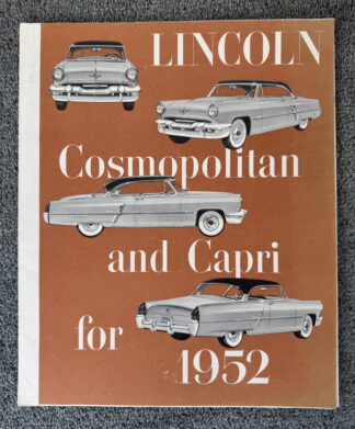 1952 Lincoln Cosmopolitan, Capri Brochure
