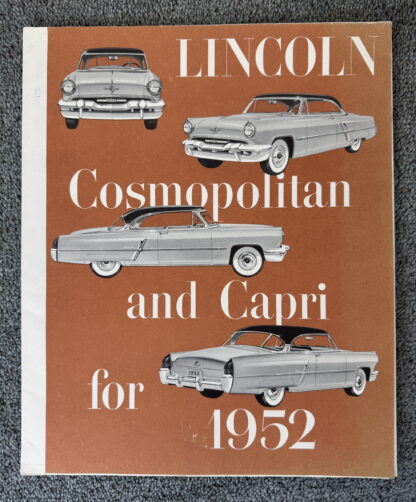 1952 Lincoln Cosmopolitan, Capri Brochure