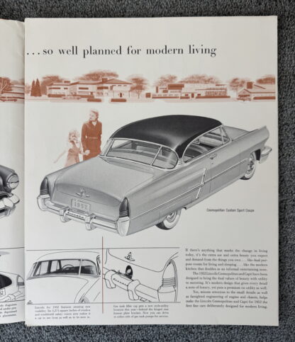 1952 Lincoln Cosmopolitan, Capri Brochure - Image 3