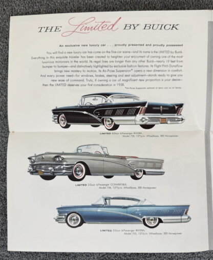 1958 Buick Roadmaster, Super, Special, Century, Limited, Riviera Brochure - Image 7