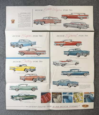 1958 Buick Roadmaster, Super, Special, Century, Limited, Riviera Brochure - Image 2