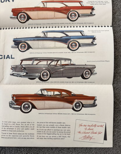 1957 Buick Roadmaster, Super, Special, Century Riviera Brochure - Image 9