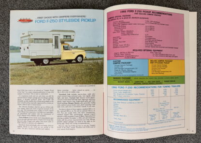 1966 Ford Recreation Brochure Mustang Falcon Fairlane Pickups Wagons Vans - Image 8