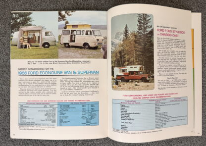 1966 Ford Recreation Brochure Mustang Falcon Fairlane Pickups Wagons Vans - Image 9