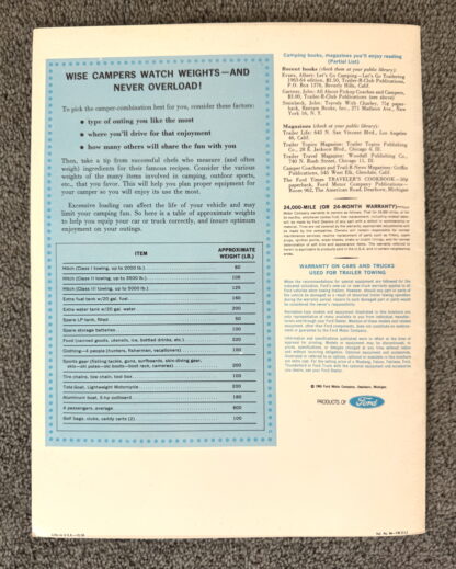 1966 Ford Recreation Brochure Mustang Falcon Fairlane Pickups Wagons Vans - Image 11