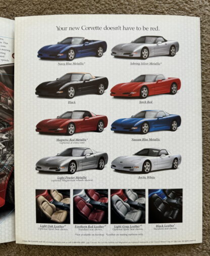 1999 Chevrolet Corvette Brochure - Image 6