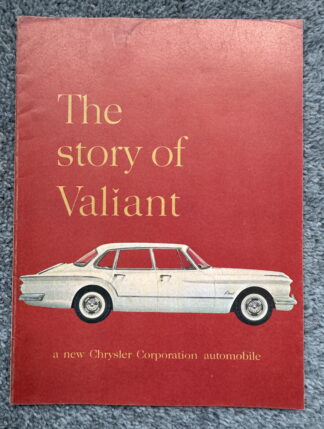 1960 Chrysler Valiant V-100, V-200 Story Brochure
