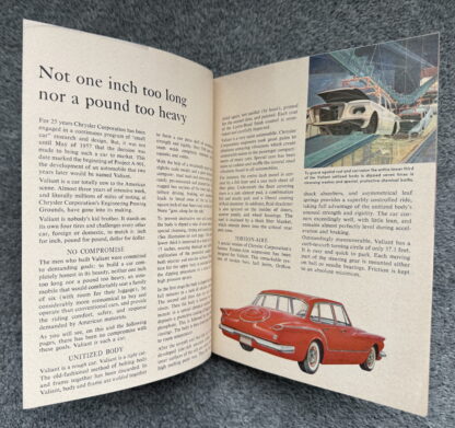 1960 Chrysler Valiant V-100, V-200 Story Brochure - Image 2
