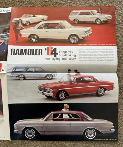 1964 Rambler Range Brochure Classic, Ambassador, American - Image 13