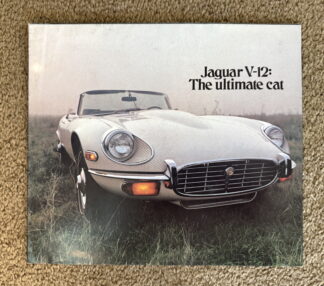 1971 Jaguar Series 3 V12 E Type Brochure