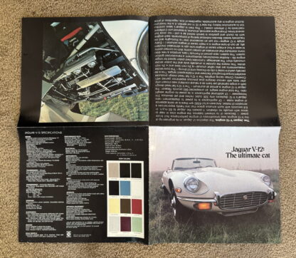 1971 Jaguar Series 3 V12 E Type Brochure - Image 9
