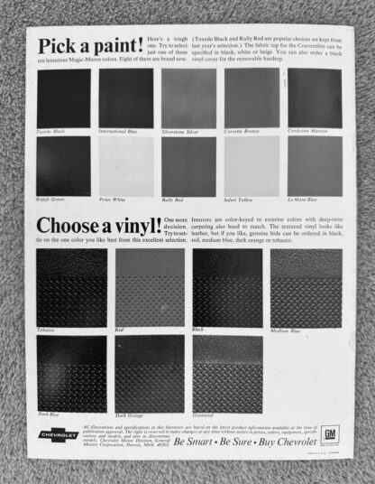 1968 Chevrolet Corvette Brochure - Image 7