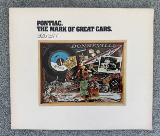 1977 Pontiac Range Brochure Firebird, Trans Am, Bonneville, LeMans, Catalina