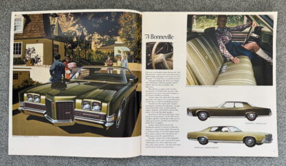 1971 Pontiac Range Brochure Firebird Trans Am, GTO, Bonneville, Catalina, T-37 - Image 3