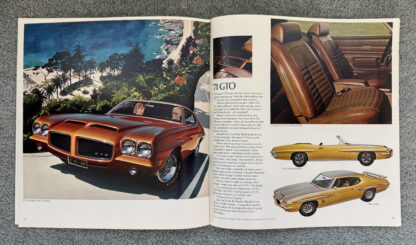 1971 Pontiac Range Brochure Firebird Trans Am, GTO, Bonneville, Catalina, T-37 - Image 8