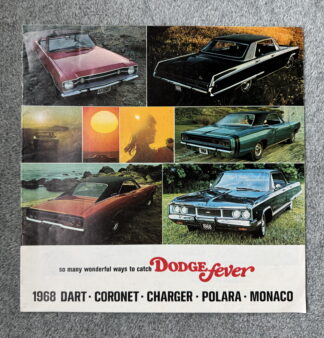 1968 Dodge Range Charger, Monaco. Coronet, Dart, Polara, Brochure