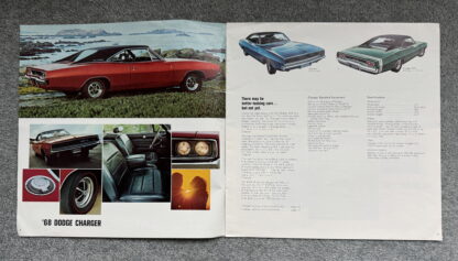 1968 Dodge Range Charger, Monaco. Coronet, Dart, Polara, Brochure - Image 2