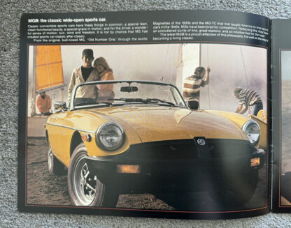 1978 MG MGB Brochure - Image 2