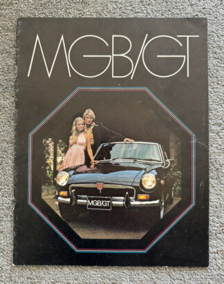 1972 MG MGB GT Brochure