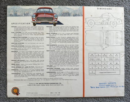 1962 MG Midget Brochure - Image 12