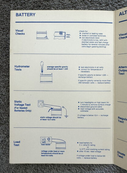 1980 Volkswagen Quick Data, Quick Check Brochures - Image 10