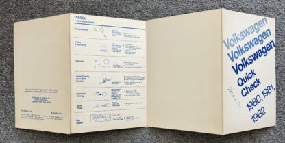 1980 Volkswagen Quick Data, Quick Check Brochures - Image 17