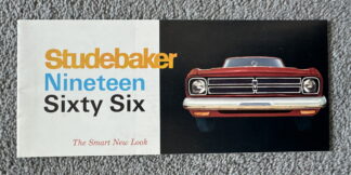 1966 Studebaker Range Brochure Commander, Daytona, Cruiser, Wagonare