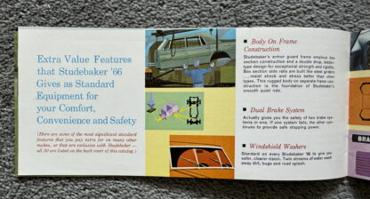 1966 Studebaker Range Brochure Commander, Daytona, Cruiser, Wagonare - Image 12