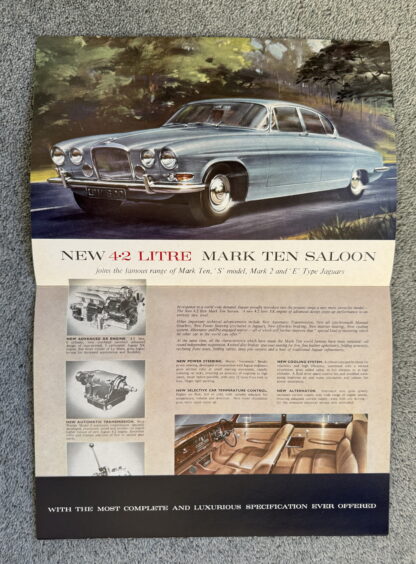 1962 Jaguar Mark Ten 4.2 Litre Brochure - Image 2