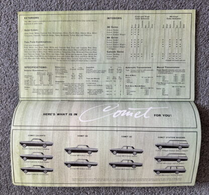 1964 Mercury Comet Range Brochure - Image 12
